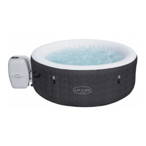 Inflatable hot tub with AirJet massage for 4 people, ideal for relaxation at home.