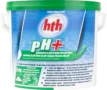 HTH pH plus powder for pool water, 5 kg, raises the pH value.