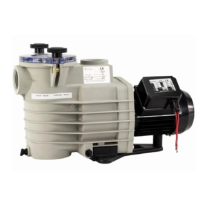 Pool filter pump with motor for pool cleaning and water circulation.