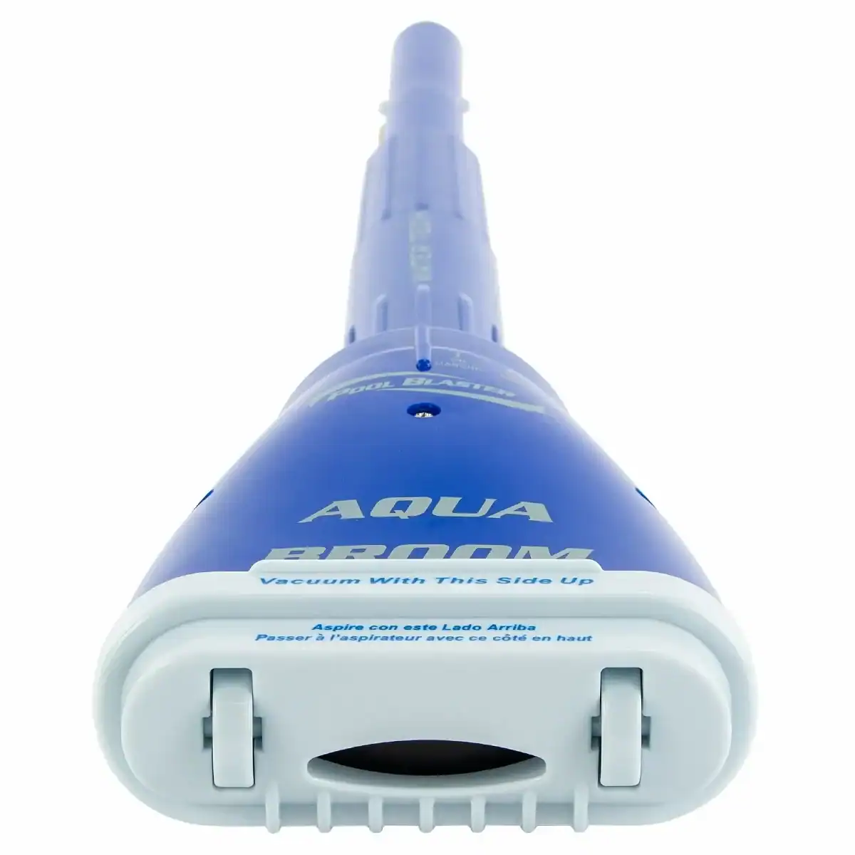 Pool Blaster Aqua Broom ULTRA pool vacuum cleaner with pole for cleaning.