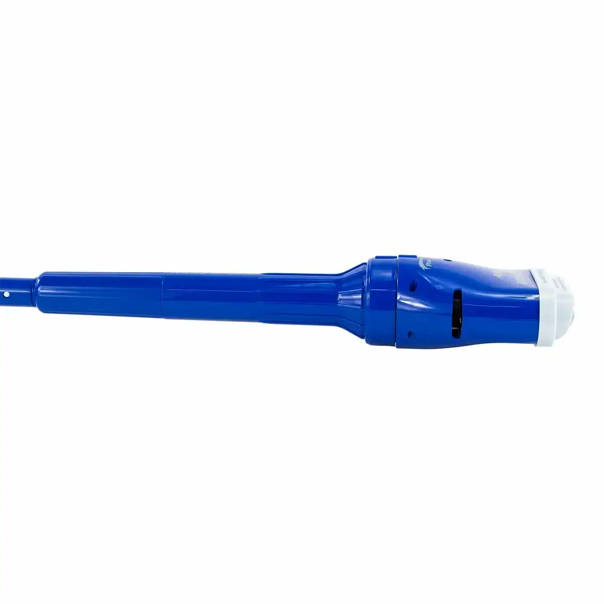 Pool vacuum cleaner for spa and pool with pole, blue.