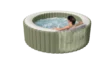 Intex Pure Spa Bubble Massage in olive green, 4-person inflatable spa for relaxation.