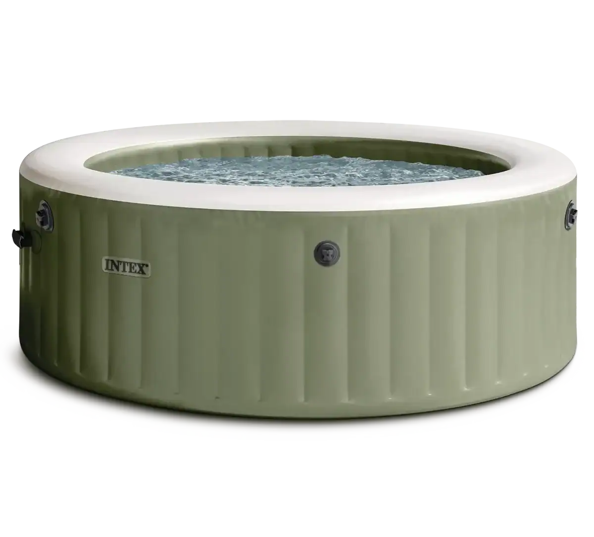 Intex Pure Spa Bubble Massage in olive green, ideal for relaxation and massage.