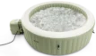 Inflatable spa with bubble massage in olive green, 4 people.
