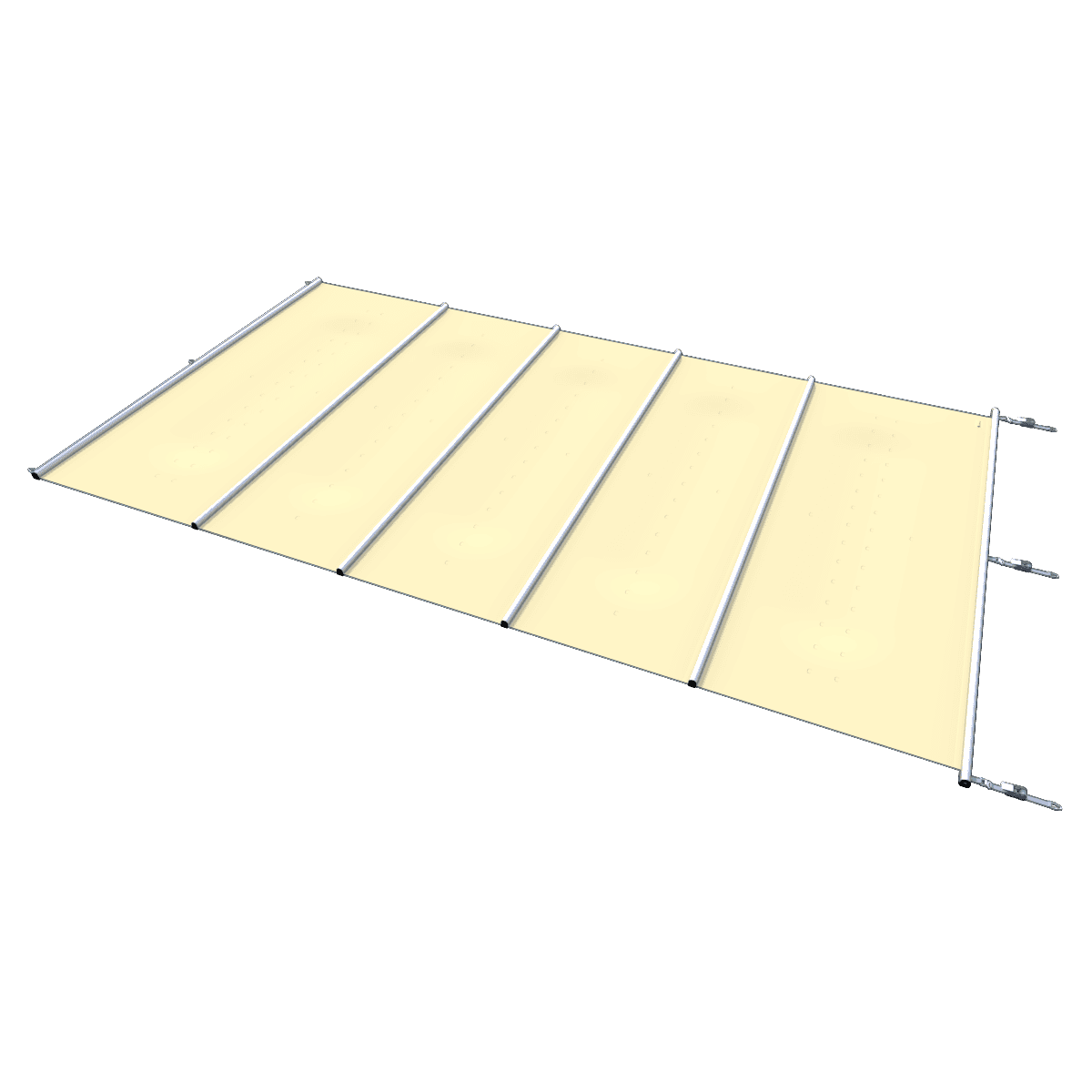 Safety cover segment in vanilla colour for pools, easy to install and safe for.