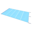 Blue safety cover for pool, per m², for extra safety.
