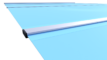 Blue safety cover for pools, suitable for protection and safety.