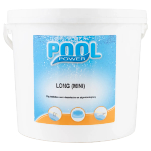 Pool Power chlorine tablets 20g for pool disinfection.