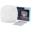 Inflatable LED pool ball with illuminated cube for pool decoration and atmosphere.