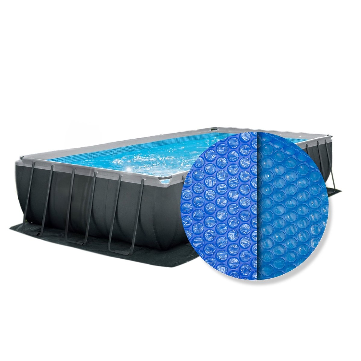 Intex Solar Cover - Rectangular Frame - 732 x 366 cm (cover size 716 x 346)