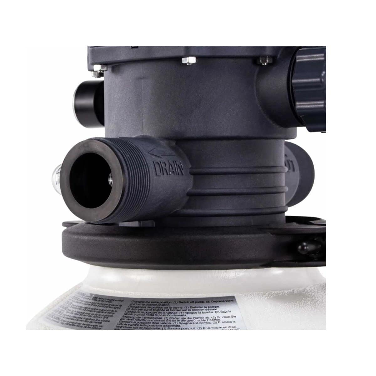 Filter pump for pool cleaning and circulation, suitable for clear and clean pool water quality.