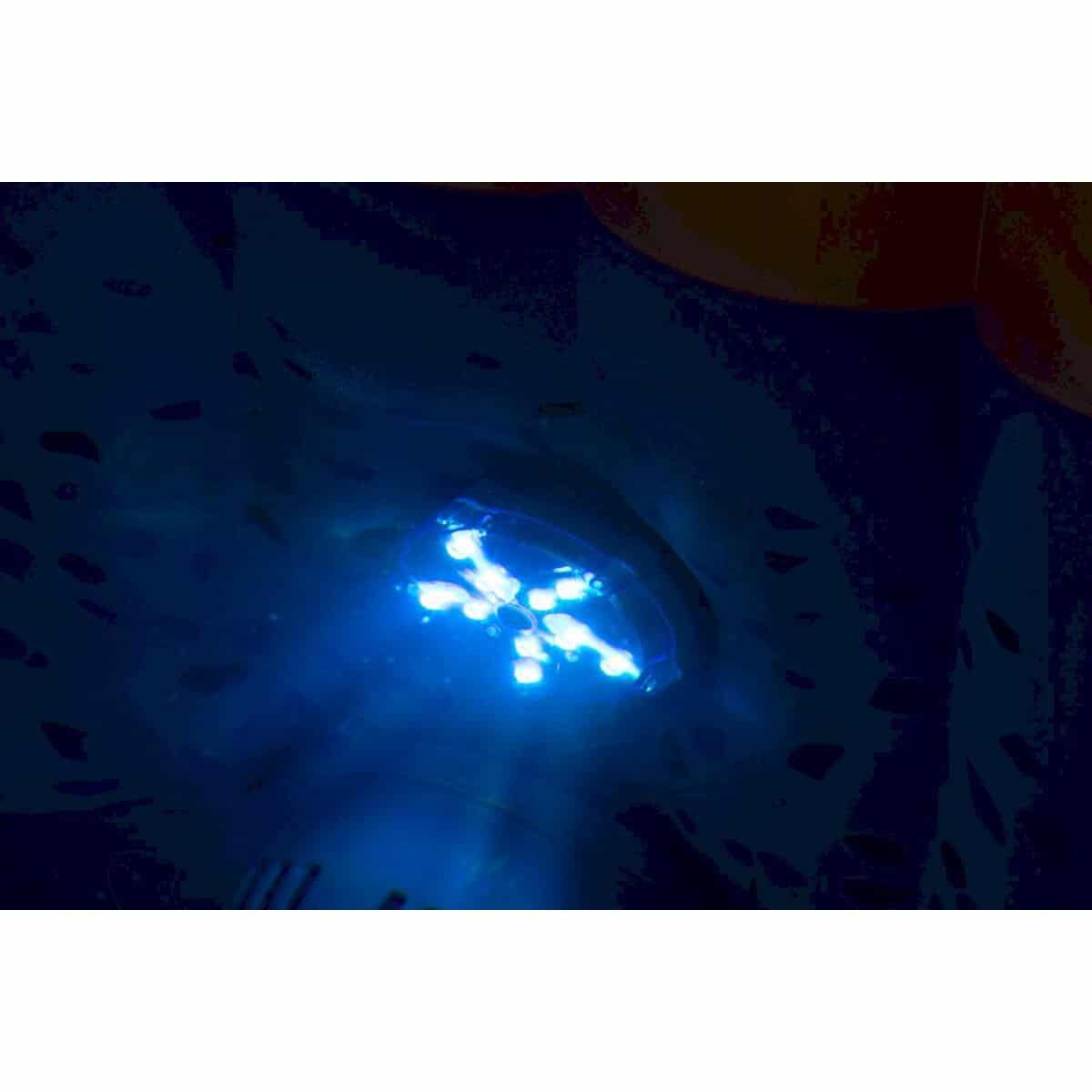 Sunlight shining through pool water creates a mesmerising effect.