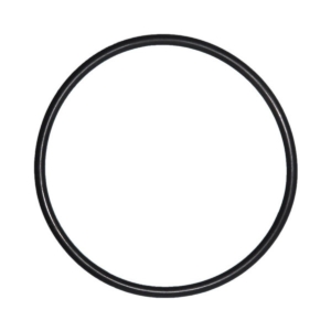 Black rubber O-ring for pool accessories and repairs.