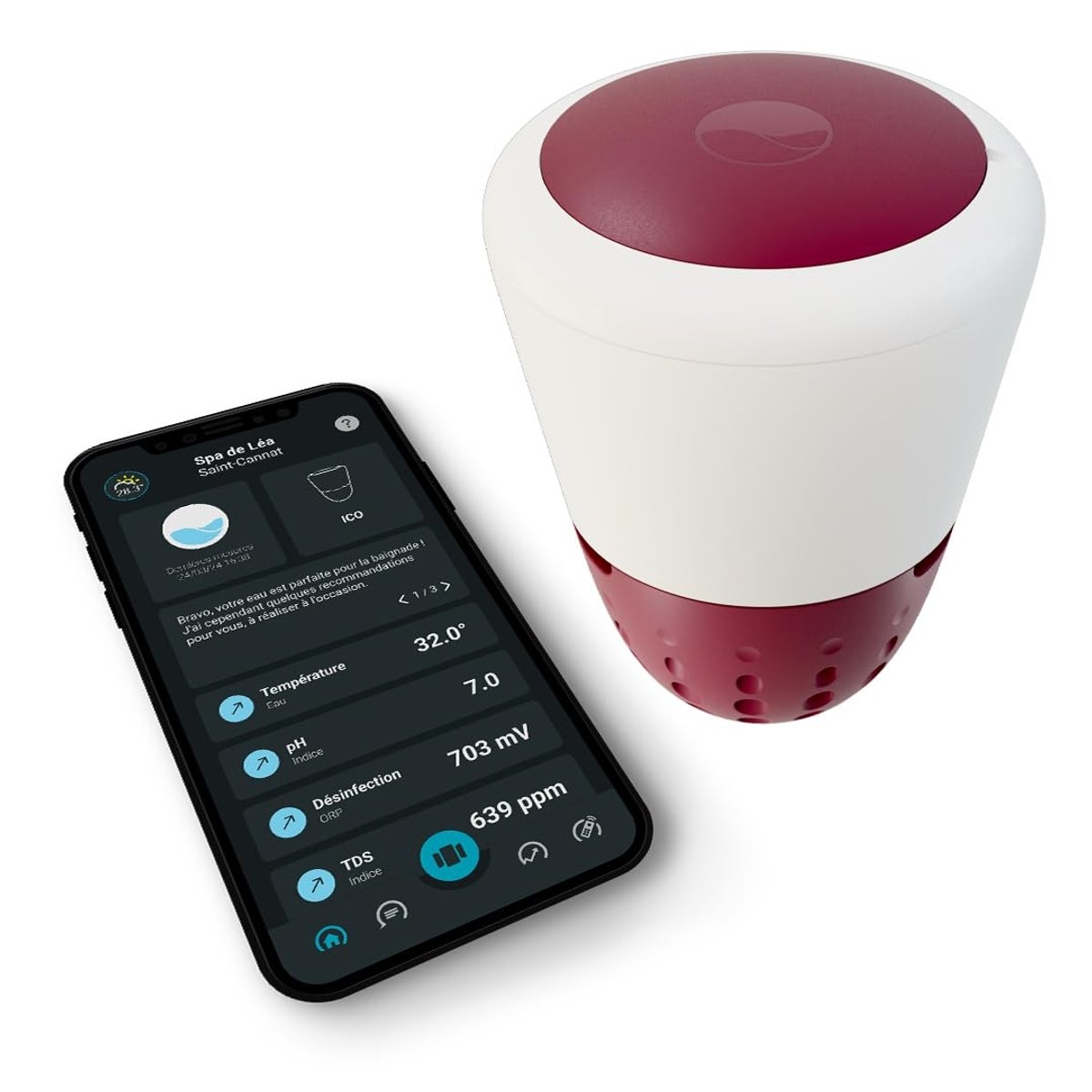 Ondilo ICO smart spa tester salt water with calibration set