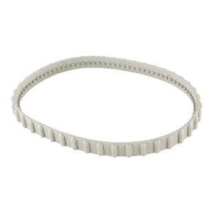 Pool liner edge for pool accessories, white plastic.