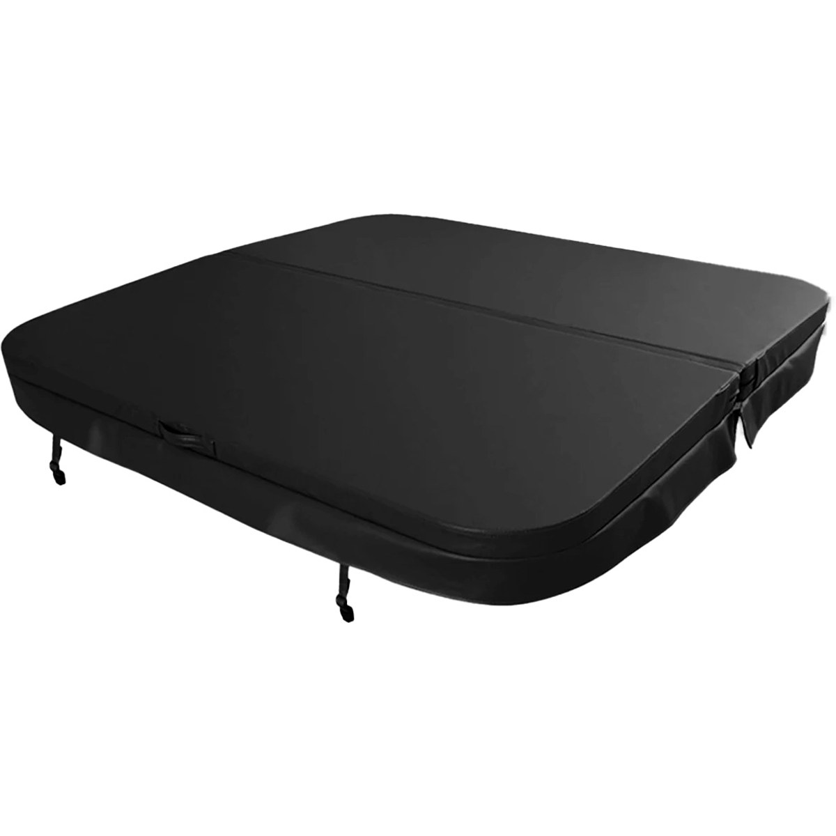 W'eau spa cover 200 x 200 cm - Black - Radius 18 cm
