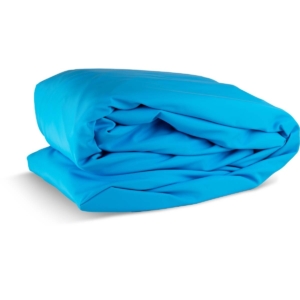 Swimming mattress for pool, comfortable and durable, blue.