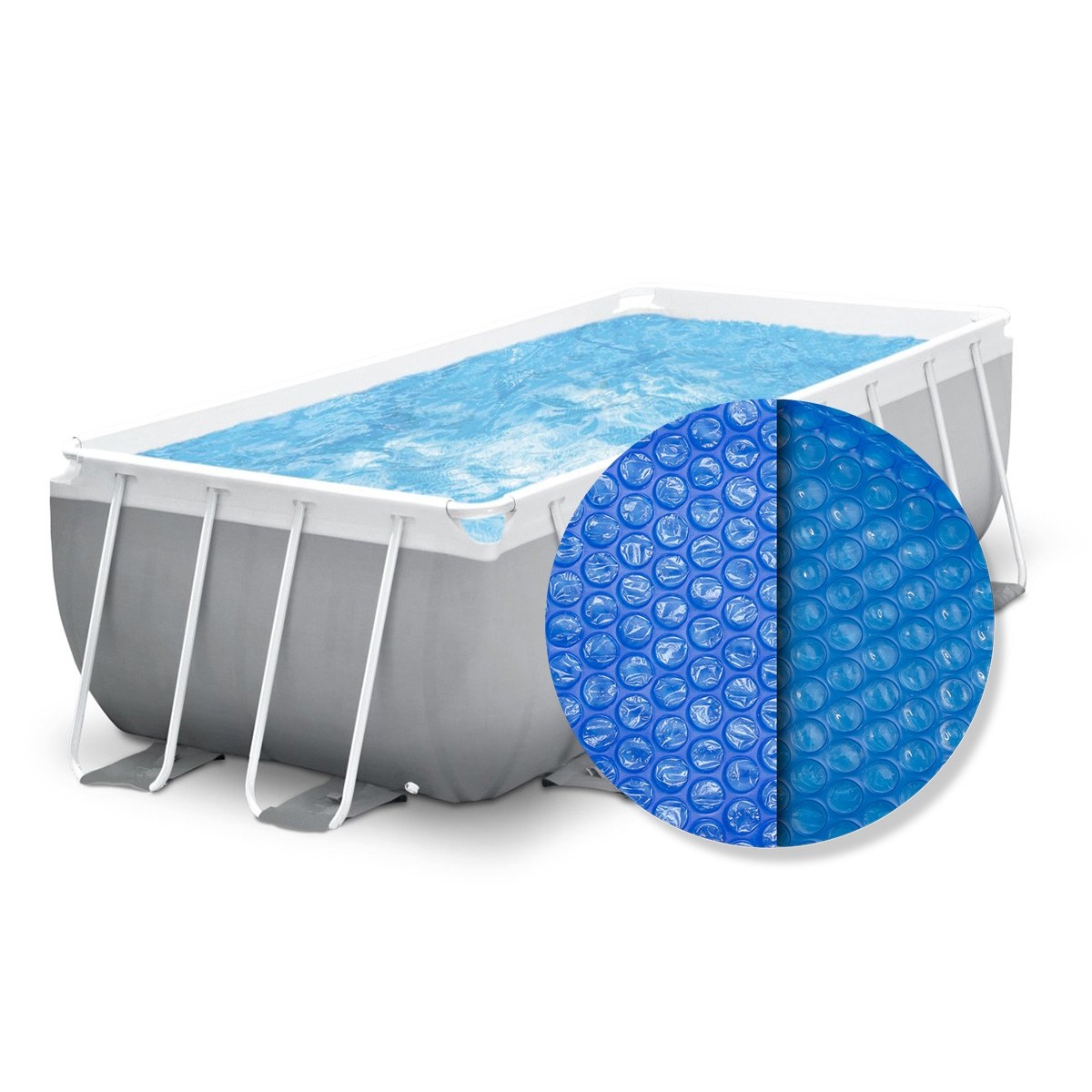 Intex solar cover rectangular - 400 x 200 cm (cover size 378 x 186) - Blue